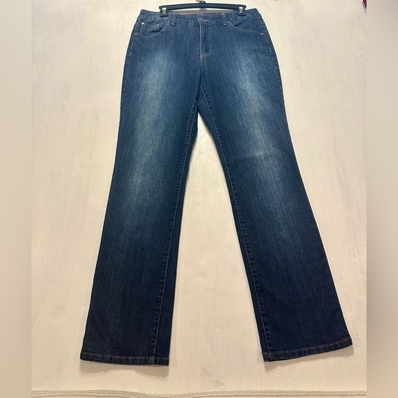 Bandolino Samantha Jeans Women’s Size 10 Bootcut Stretch Dark Wash Denim 2012 - Picture 1 of 9